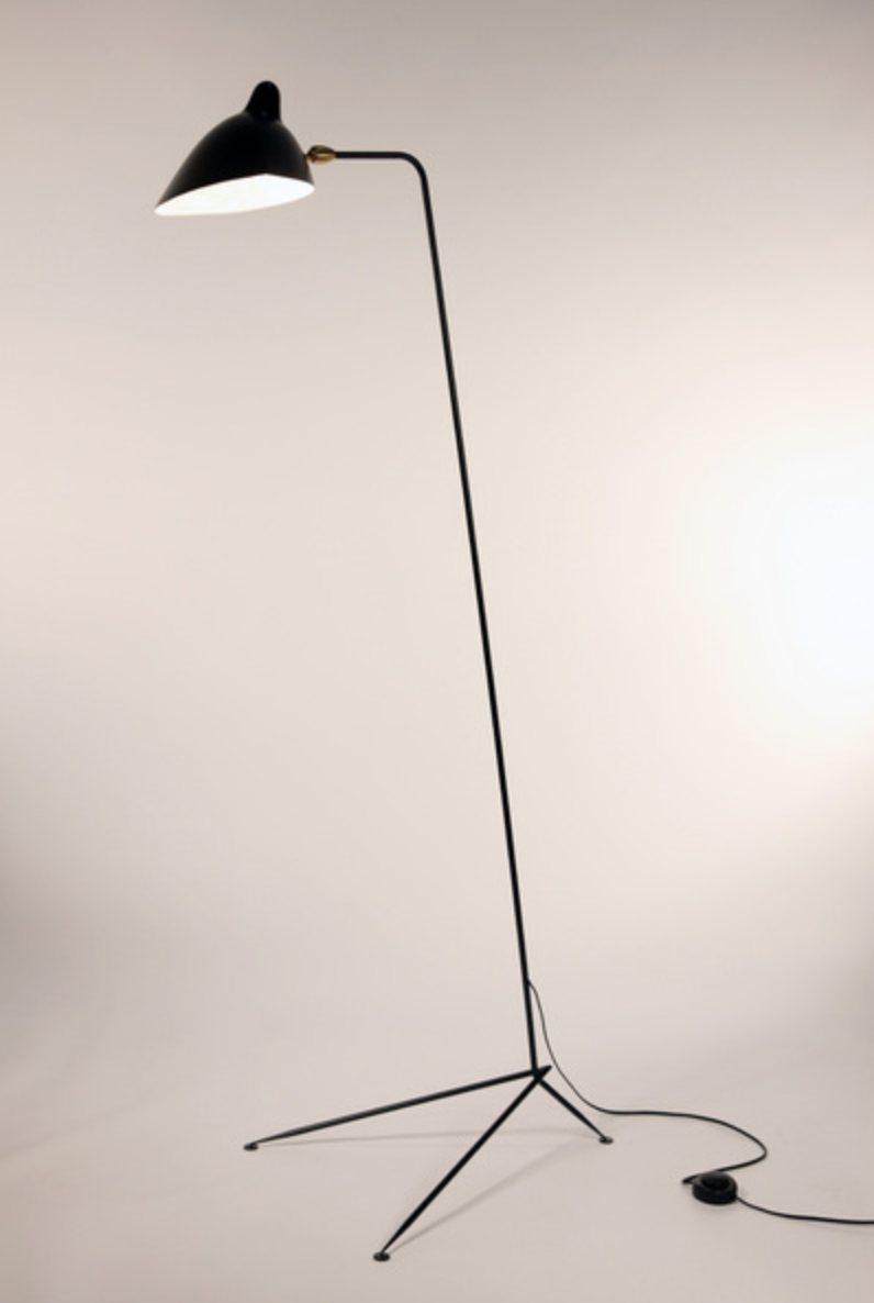 Serge Mouille 1 Arm Floor lamp replica