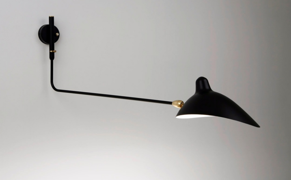 Serge Mouille 1 Arm wall lamp replica