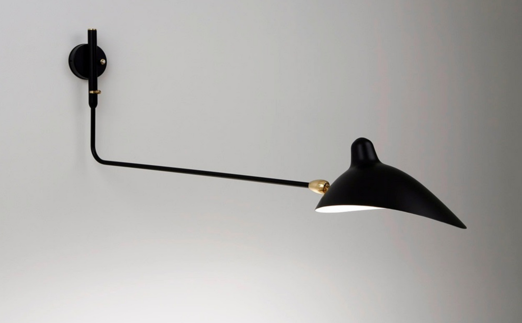 Serge Mouille 1 Arm wall lamp replica